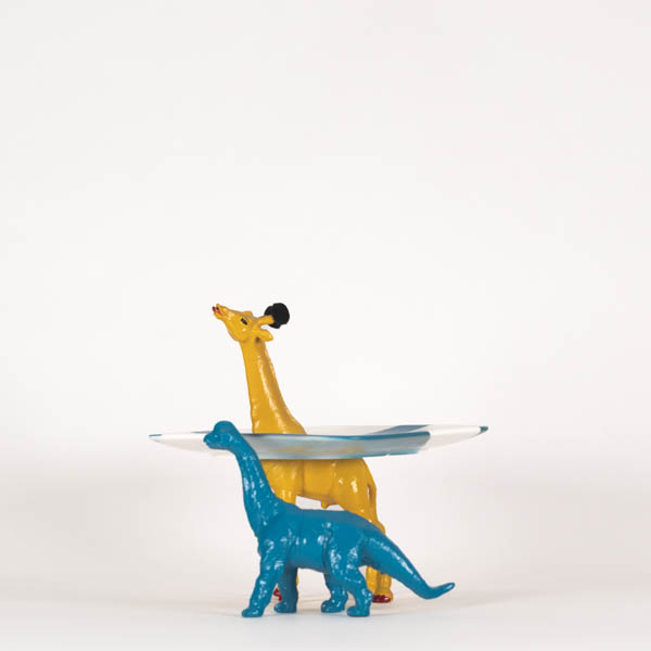 Juwelenschaaltje giraf + dino